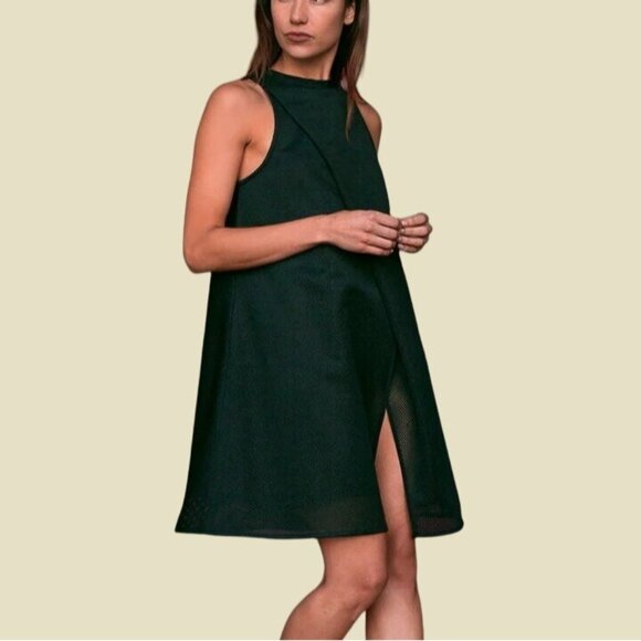 Vivian Chan Size S Black Mesh Haley Sleeveless V-Back A-Line Mini Party Dress - Picture 4 of 13